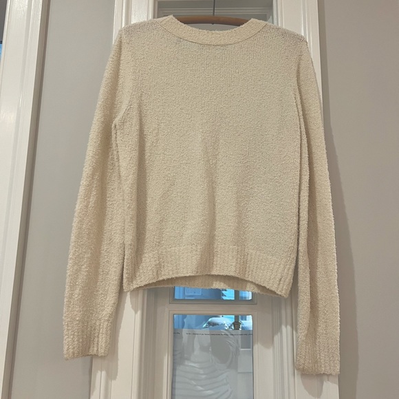 Vince Pebbled Cotton Crew Sweater - Picture 2 of 7